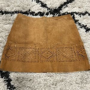 Urban Outfitters Brown Suede Skirt